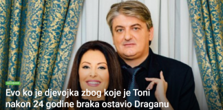 Pogledajte kako izgleda djevojka zbog koje je Toni nakon 24 godine braka ostavio Draganu i dvorac vrijedan milione!