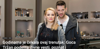 Godinama je čekala ovaj trenutak: Goca Tržan podelila divne vesti, POZNAT I TERMIN! (VIDEO)