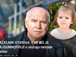 NAČELNIK OTKRIVA: EVO KO JE NAJSUMNJIVIIJI u slučaju nestale Danke: Zar je moguće?!?!